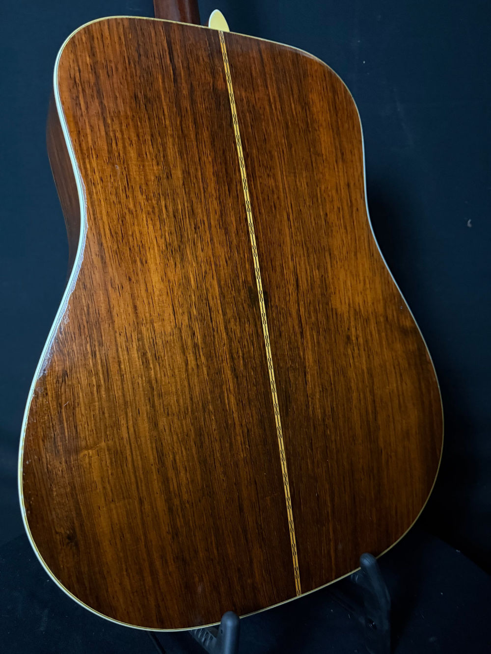 1966 Martin D-28 acoustic guitar back panel