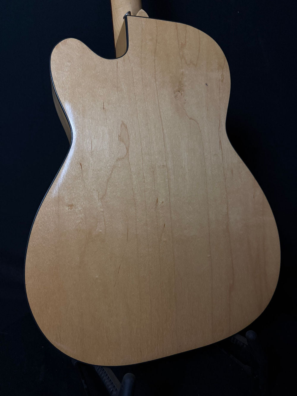 1991 Dobro DW90SC resonator guitar maple back panel