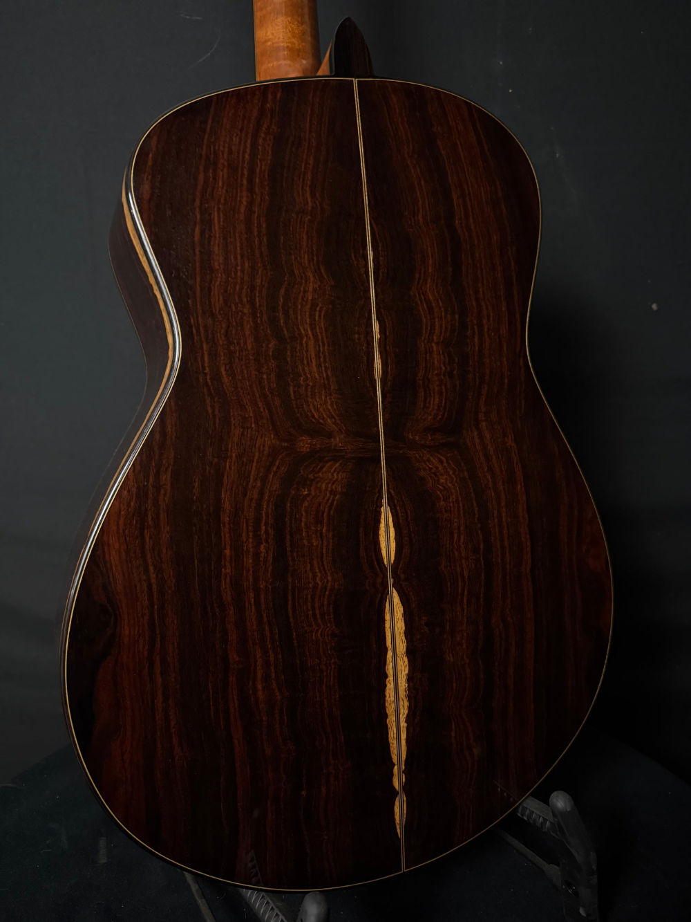 2015 Tom Bills Genesis II #1805 acoustic guitar back panel