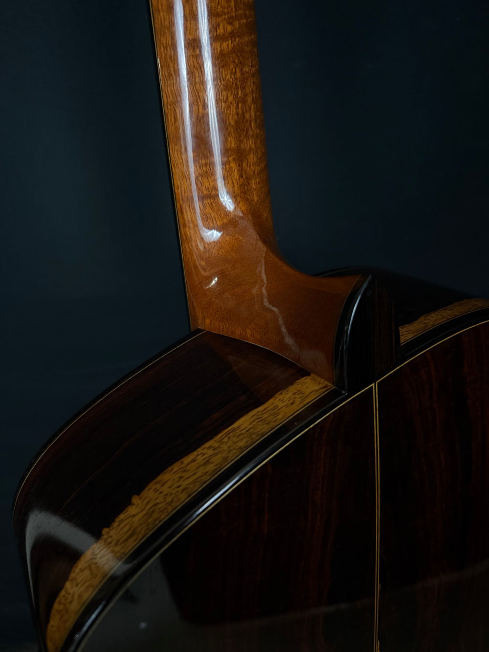 2015 Tom Bills Genesis II #1805 acoustic guitar neck joint