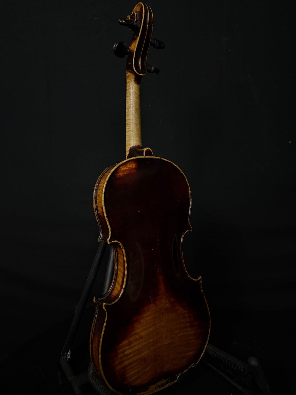 Circa 1900 Mittenwald "Calico" Violin back
