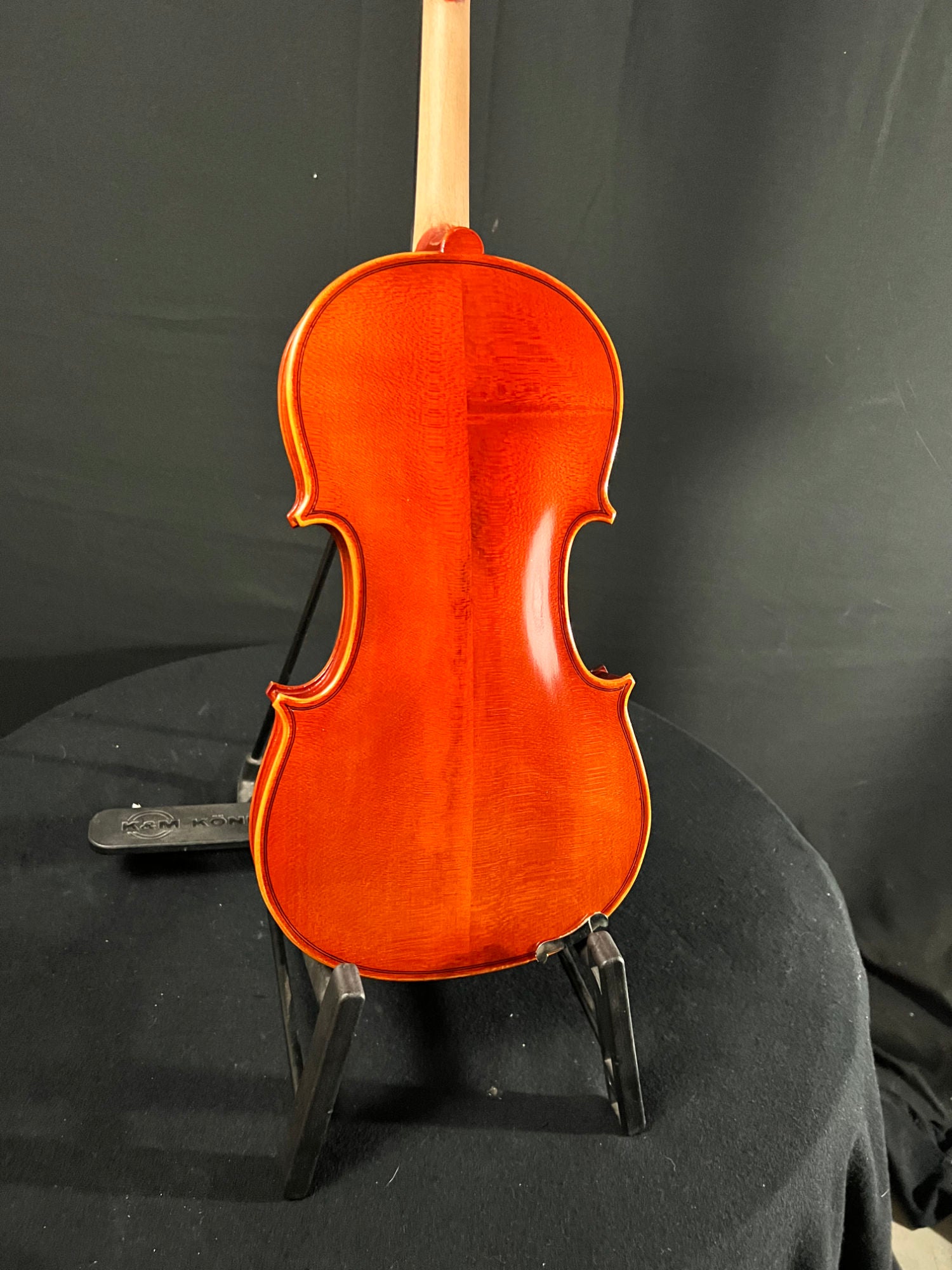 close up of Eastman VL80 violin back