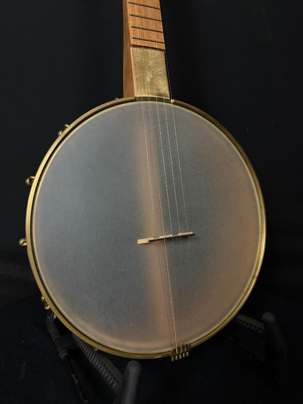 tone ring and head of 12 inch noon day banjo serial #007