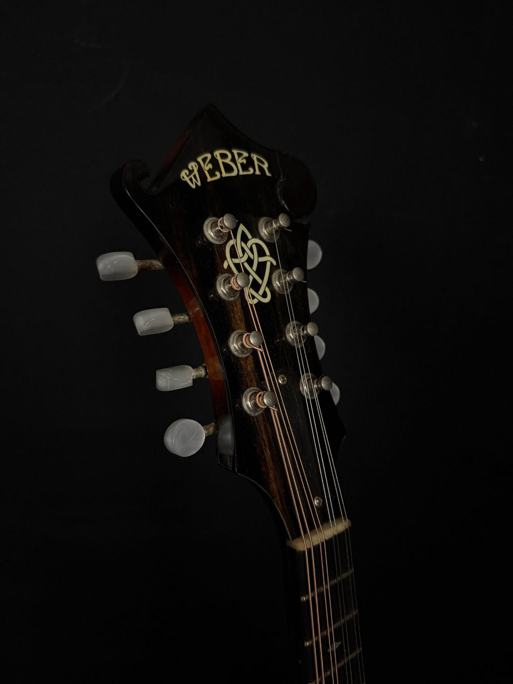 2003 Weber Bitterroot F-Style Mandolin headstock