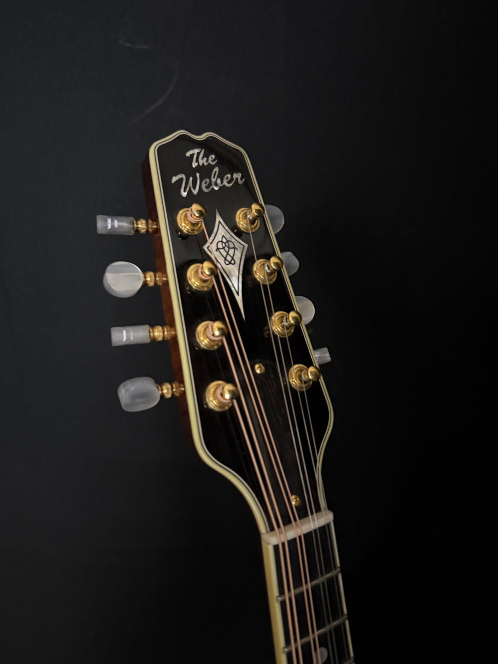 2004 Weber Bighorn Custom mandolin headstock
