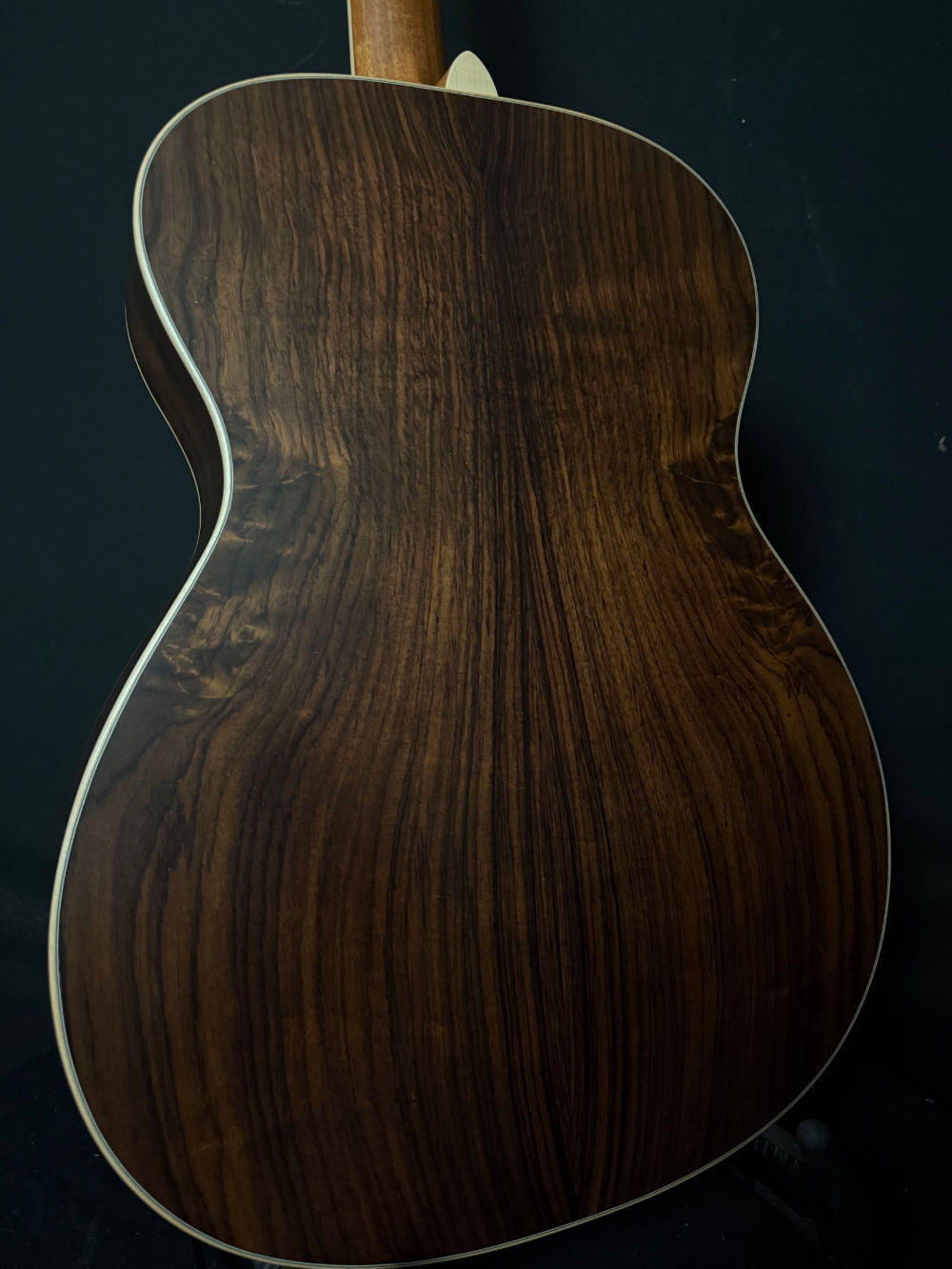 2018 Larrivée OM40 Figured Indian Rosewood Custom acoustic guitar back panel