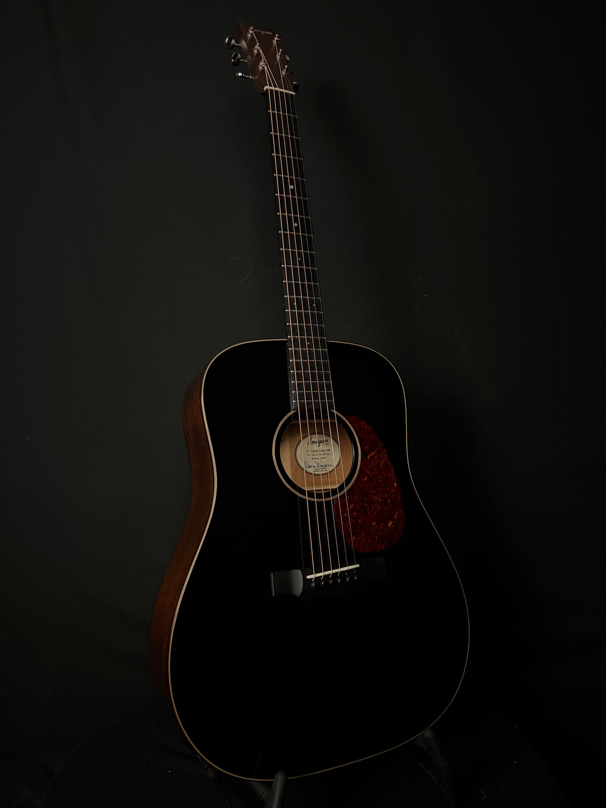 2024 Bourgeois Country Boy HS Acoustic-Electric Guitar - Black Top