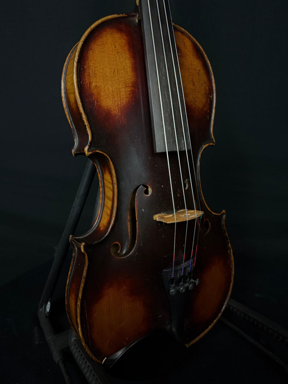 Circa 1900 Mittenwald "Calico" Violin body