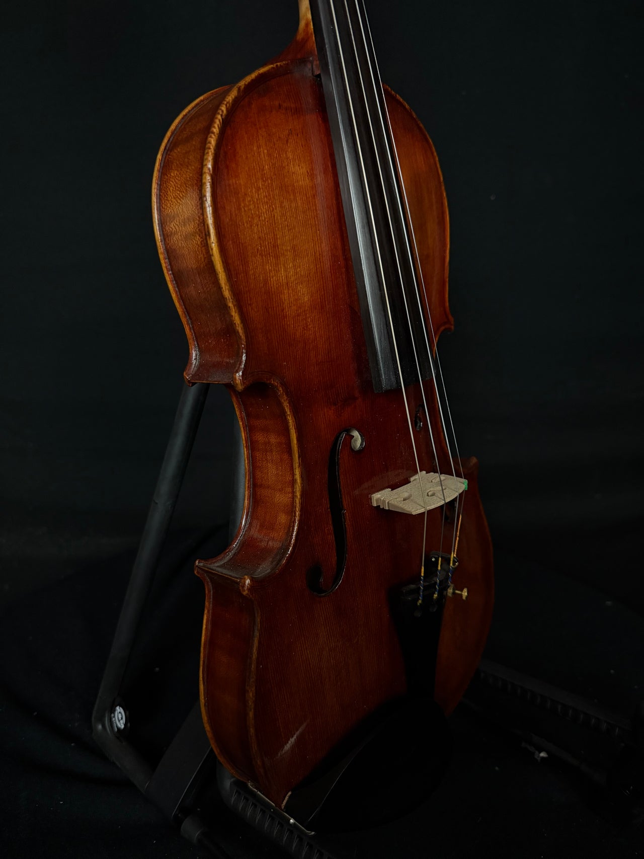 Circa 1900 German "Lions Head" violin restored by Larry Brown