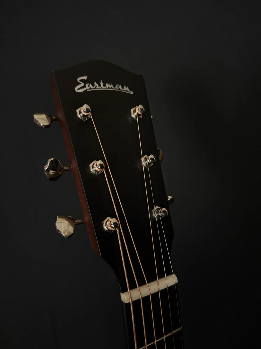 Eastman E10SS thermo-cured dreadnought guitar headstock