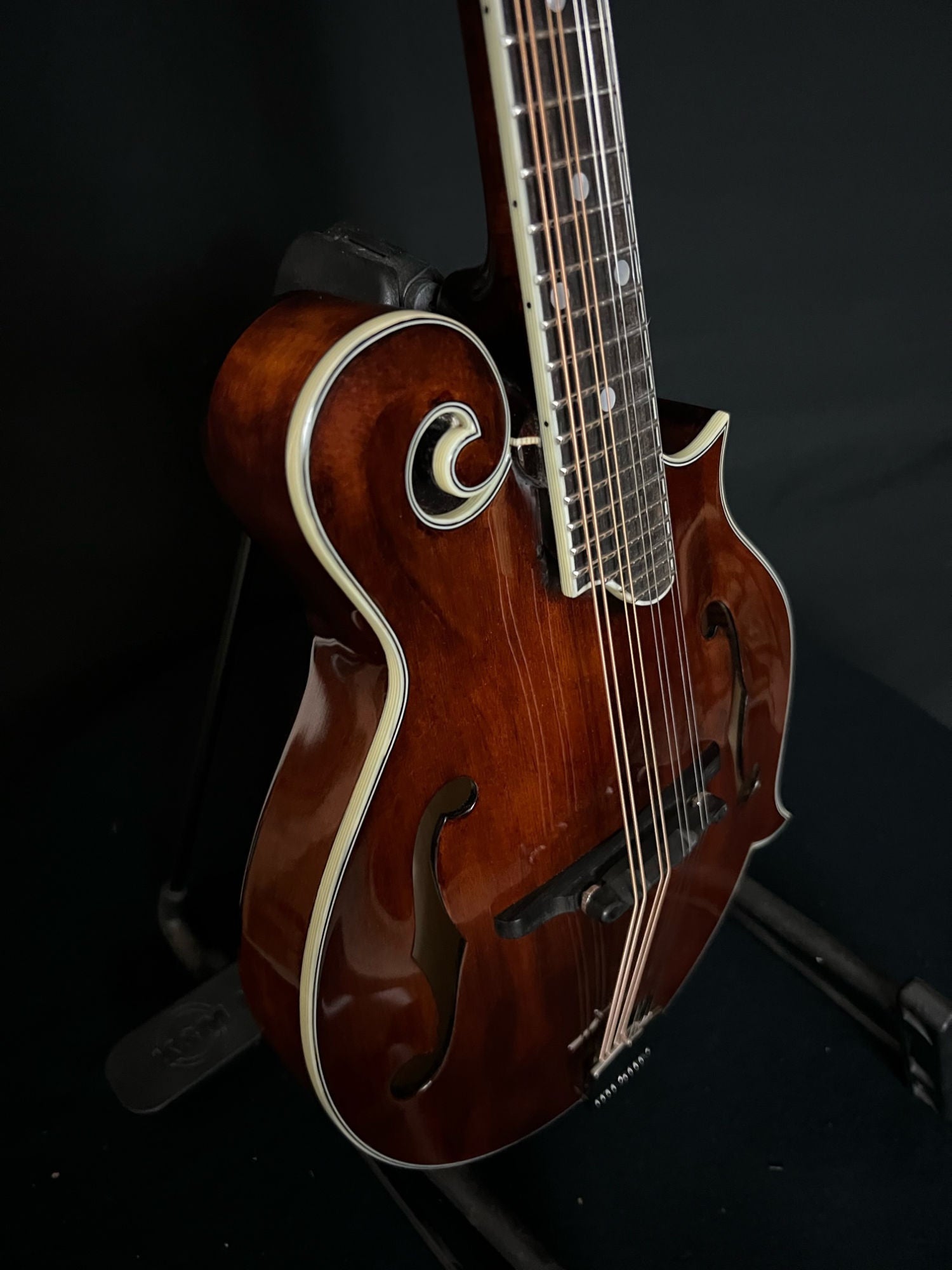 Eastman MD515 F-style mandolin binding