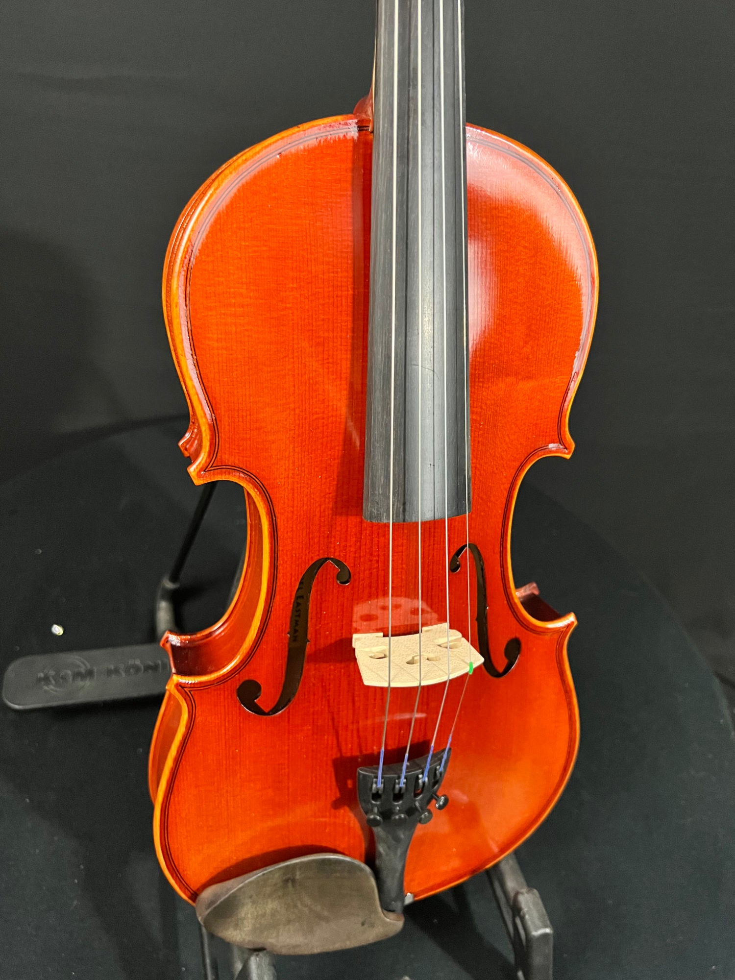 close up of Eastman VL80 violin